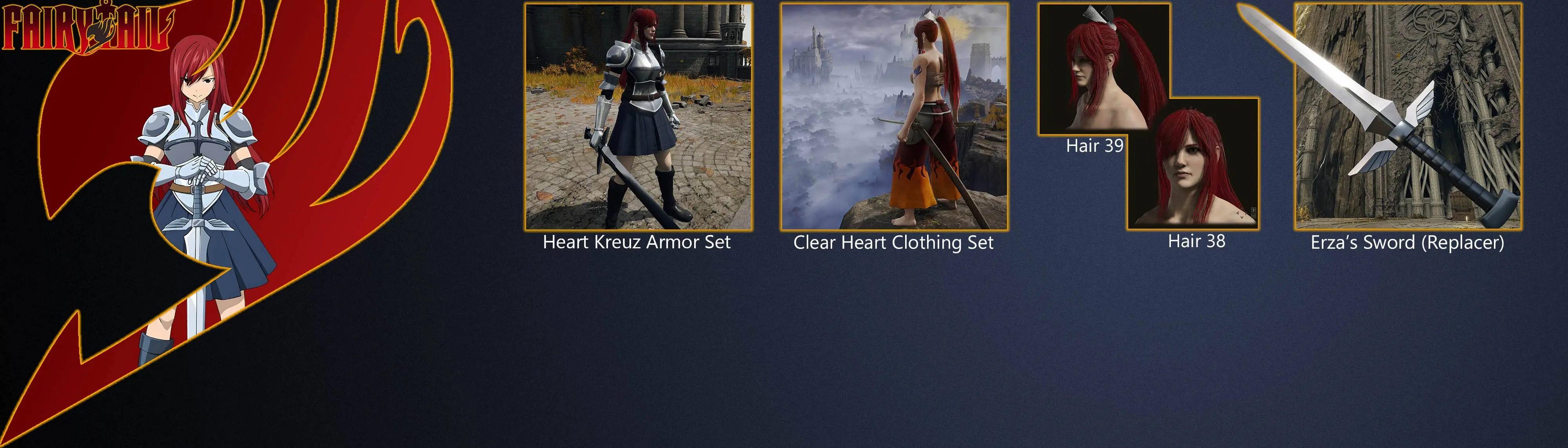 Erza Scarlet Mod Pack at Elden Ring Nexus - Mods and Community