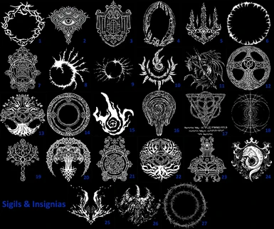 Modders Resource 4K Sigils Insignias and Tattoos at Elden Ring Nexus  Mods  and Community