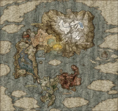 Elden Ring Map - original ripped from game - upscaled and optimized versions