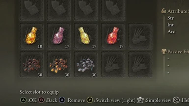 HP and FP crafting consumables