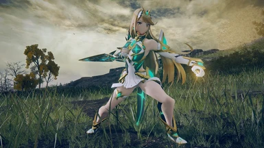 Mythra character model from Xenoblade Chronicles 2