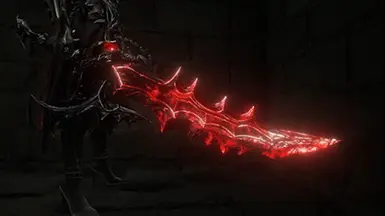 Animated glowing sword