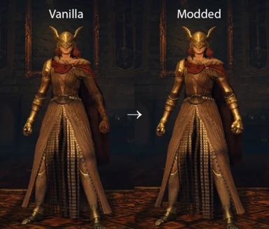 Symmetrical arms for Malenia's armor set