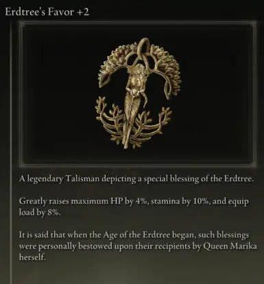 Talisman effects in descriptions