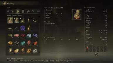 Flasks now say how much they restore