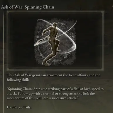 Buyable Ash of War Spinning Chain