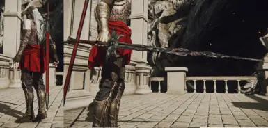 Claymore with a scabbard