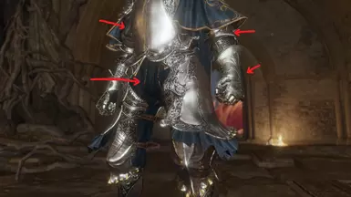 Silver elbow armor/gauntlets - Matching color for sleeves/pant