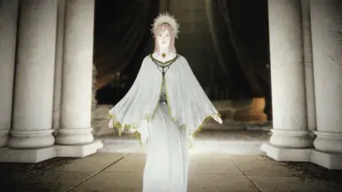 White and Gold Fia's Robe
