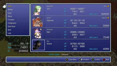 Optional Old Ver menu portrait