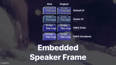 Embedded Speaker Frame Mod