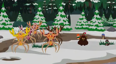 Christmas Critters vs Crab People