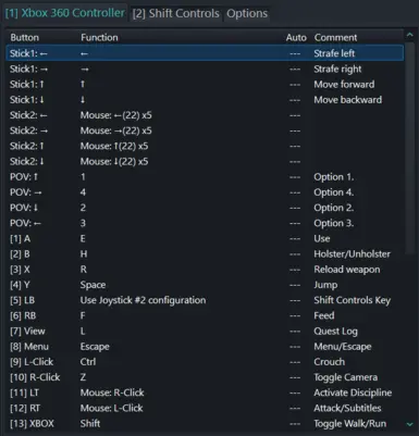 Xbox - Gamepad - Controller Mapping - VTMB