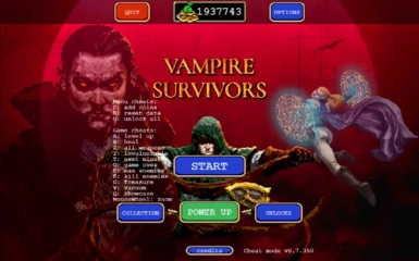 Vampire Survivors - Cheat Mode v0.7.350