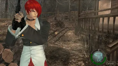 RE4mod Iori Yagami replace leon