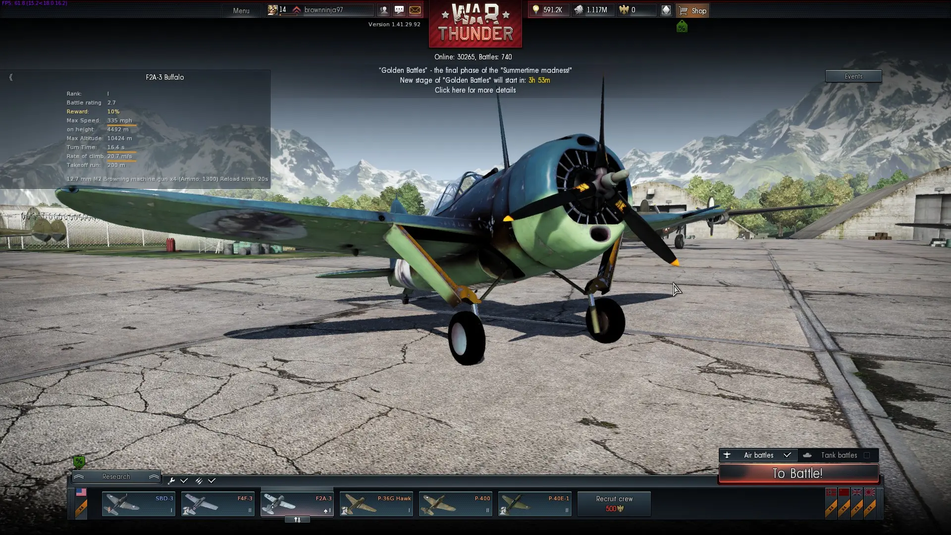 F2 a1 Buffalo War Thunder