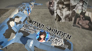 J7W1 Shinden Cockpit edit by Altair Featuring Atago from Azur Lane