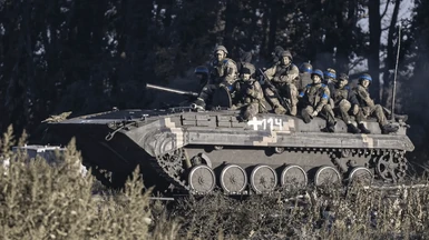 BMP-1 Ukrainian BMP from the kherson counter offensive.