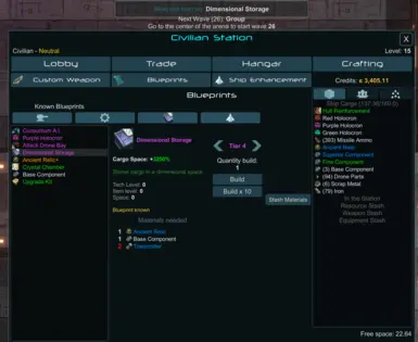 Dimensional Storage (Cargo Expansion Module)