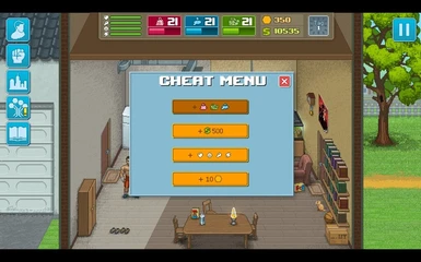 hidden cheatmenu and reduced ress drop on end of day