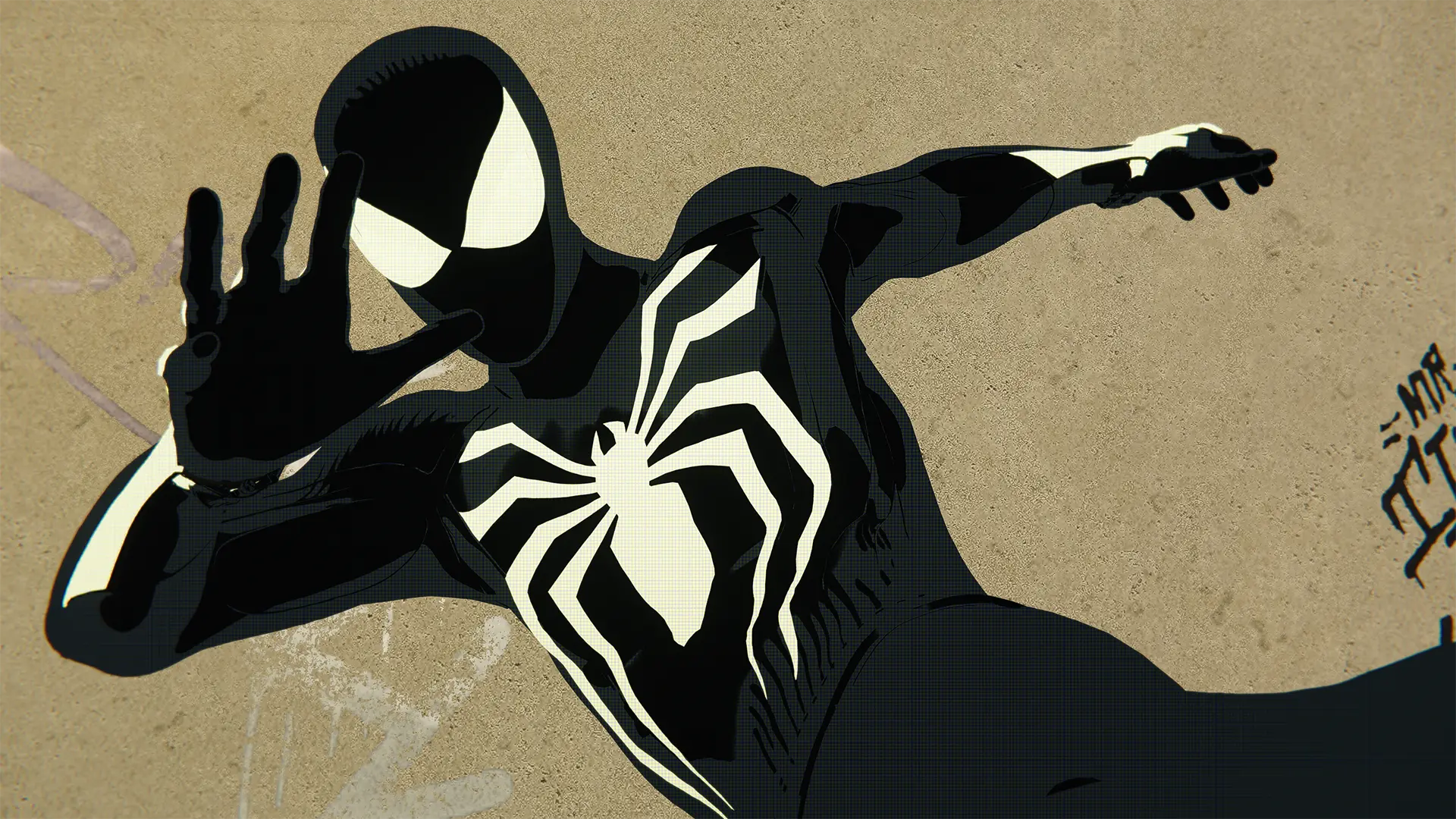 Cel-Shaded Black Advanced Symbiote Suit at Marvel’s Spider-Man ...