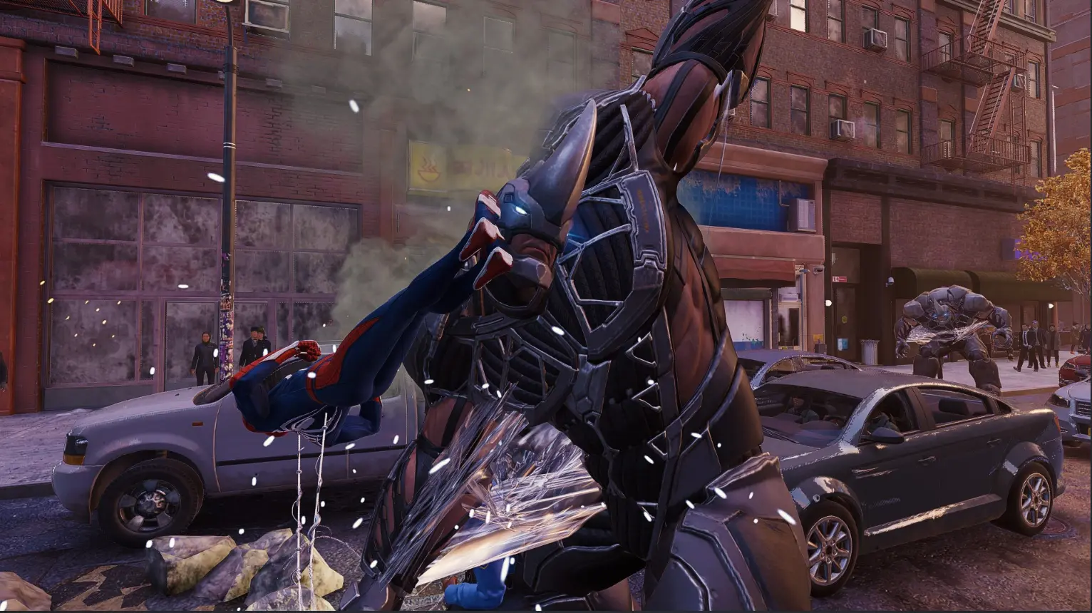 Spawn Rhino Boss In Free Roam at Marvel’s Spider-Man Remastered Nexus