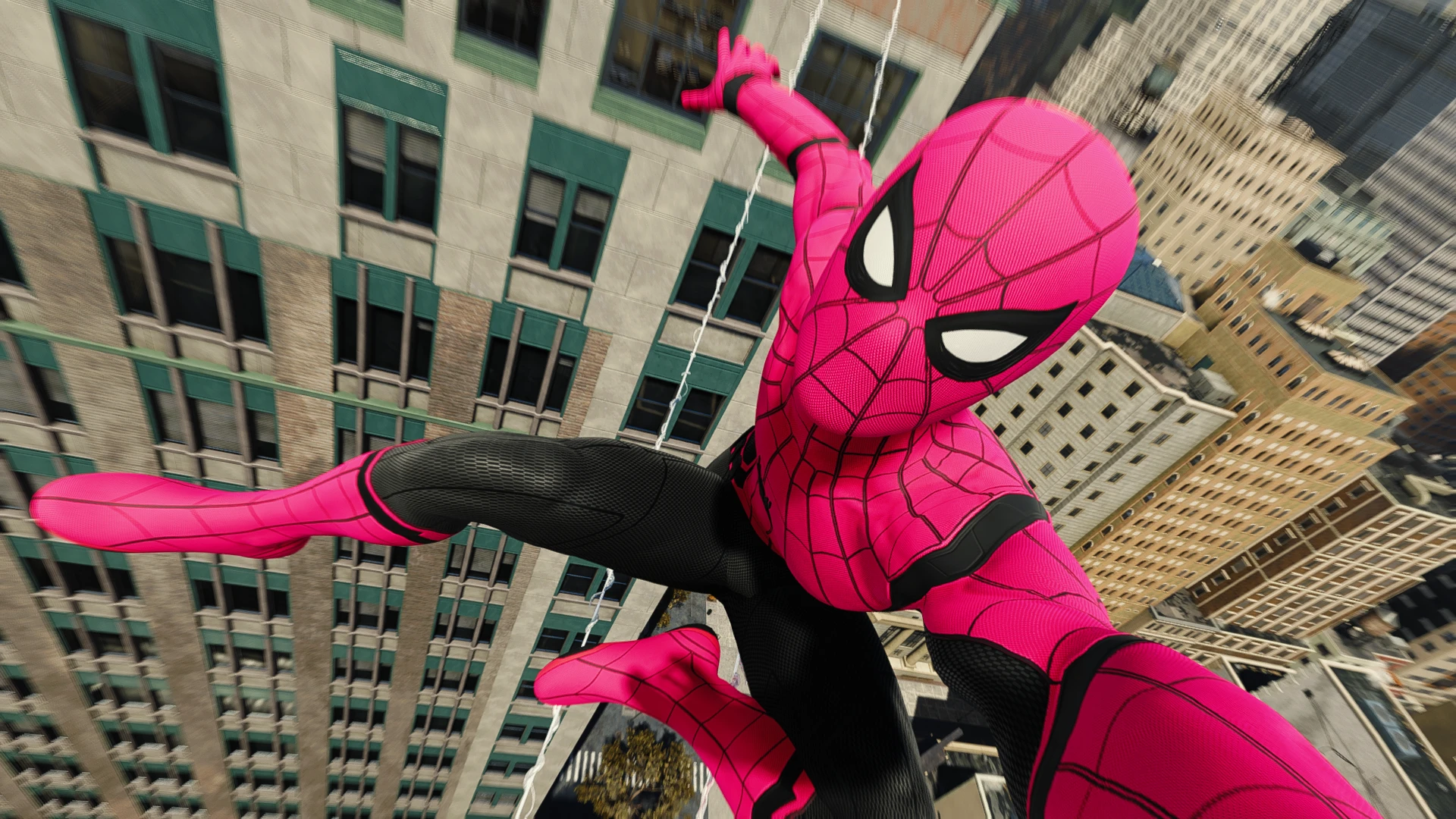 Miles Morales Pink Style for Stark Suit 2 Versions at Marvel's Spider-Man  Remastered Nexus - Mods and community
