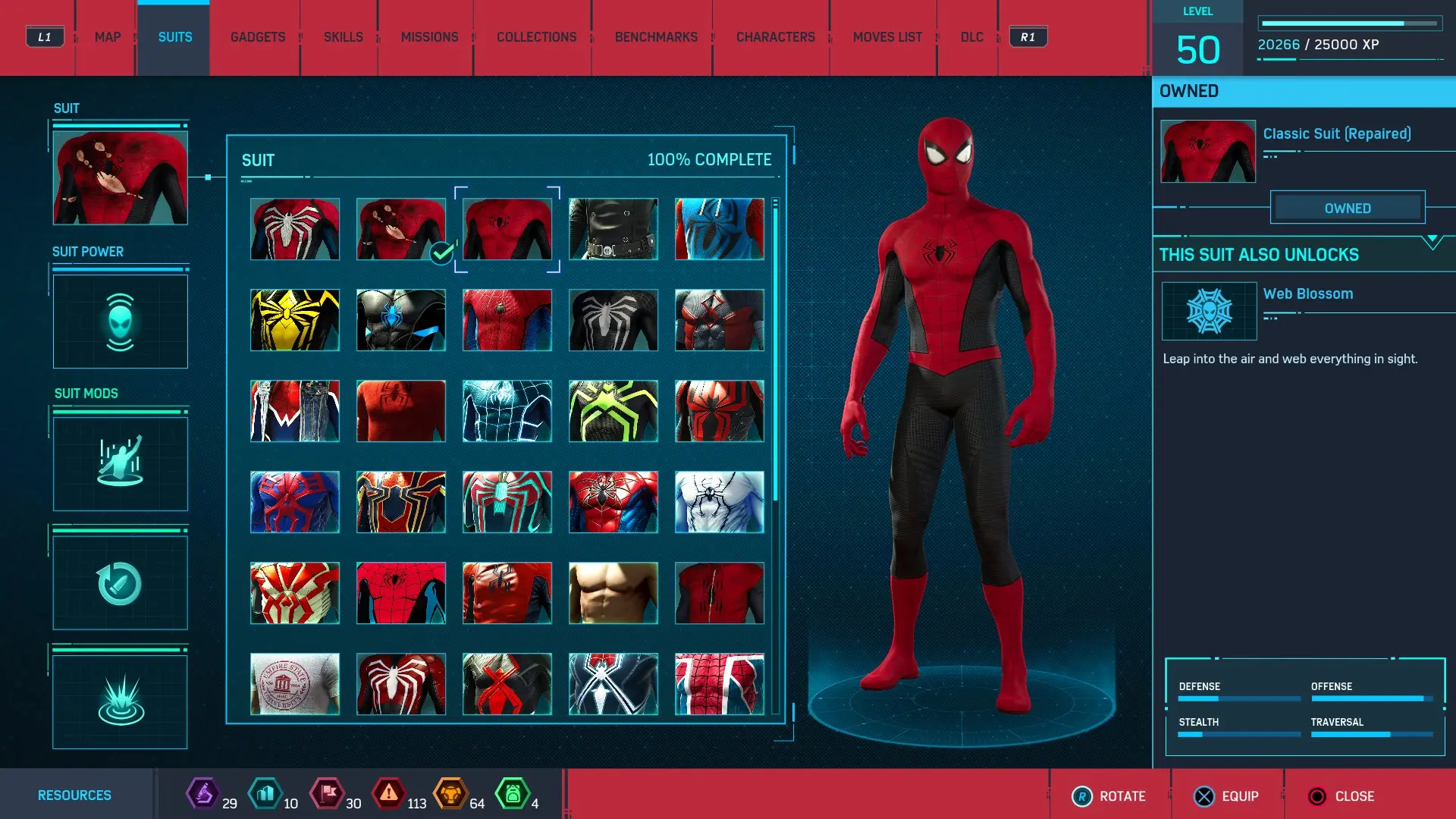 Classic Suit Recolor (Red and Black) at Marvel’s Spider-Man Remastered ...