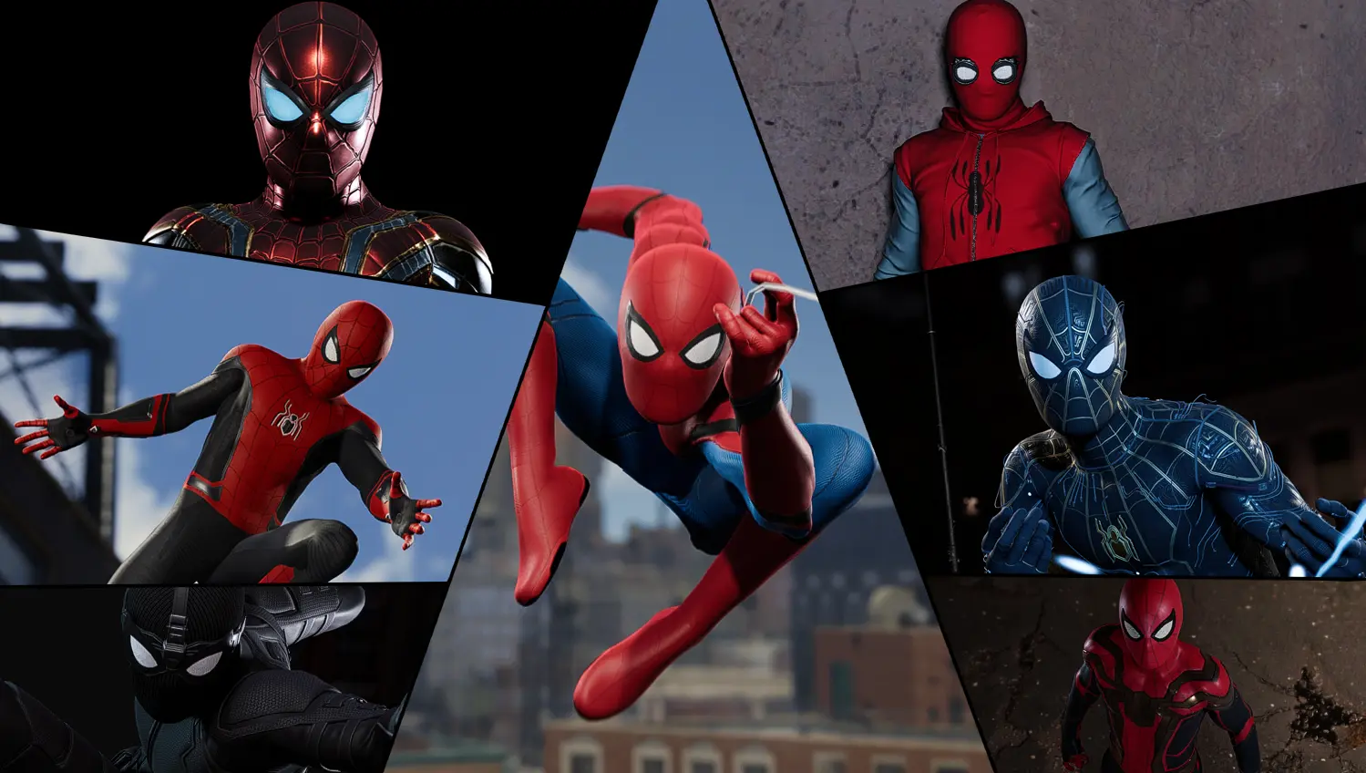 Enhanced Marvel Studios Suits at Marvel’s Spider-Man Remastered Nexus ...