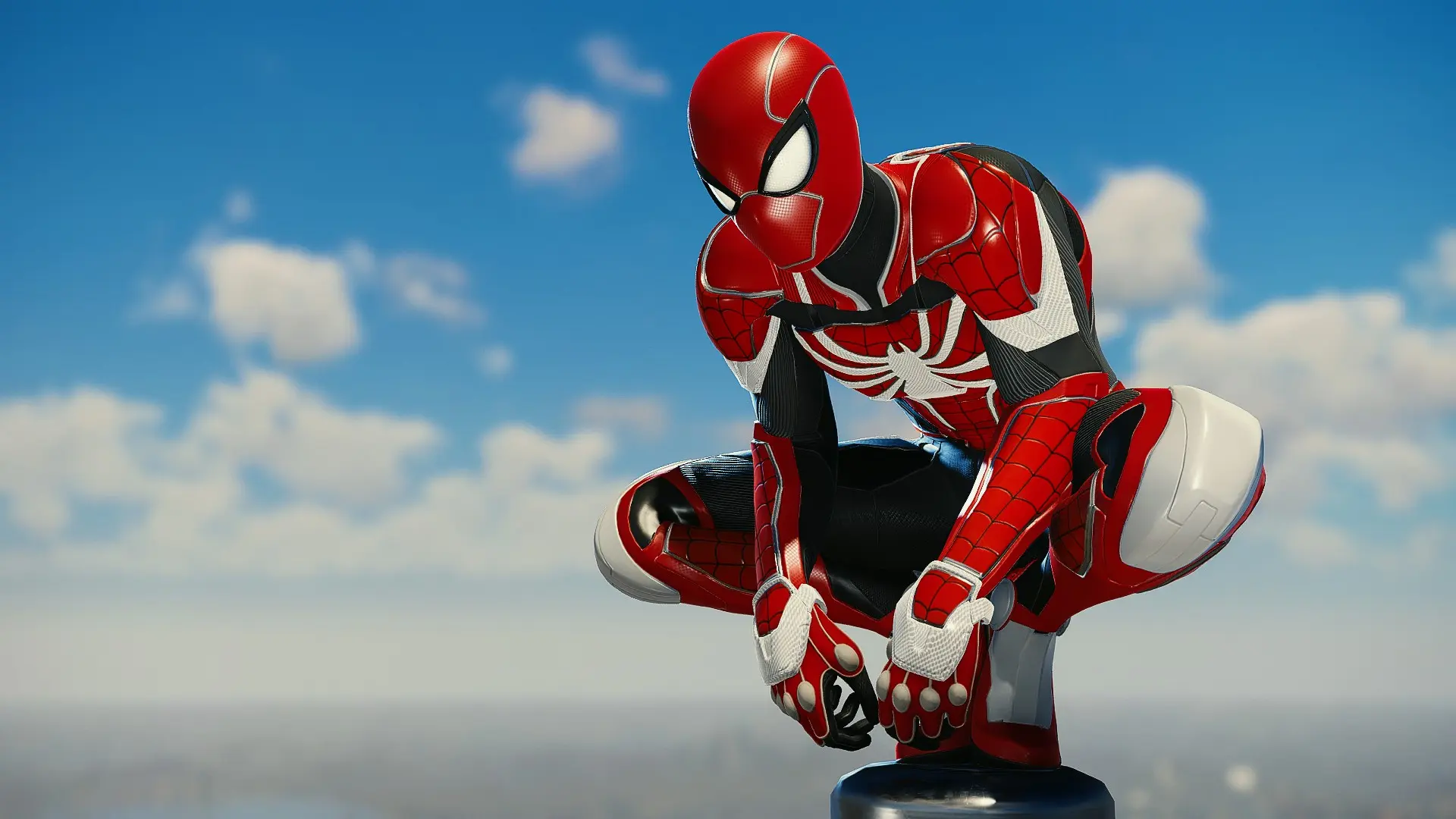 Black and Red Armored Advanced Suit at Marvel’s Spider-Man Remastered ...