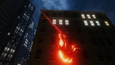 Glowing red Web lines