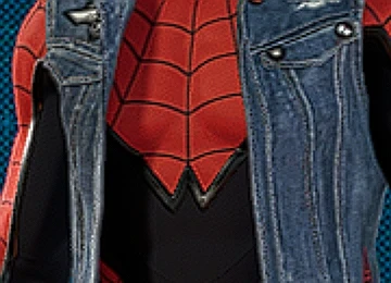 Spider Punk Eddie Munson (black pants) blue suit and vest (black whites) Icon
