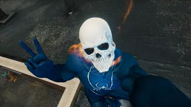 Ghost Rider Style for Spirit Spider Suit 2 Versions at Marvel's Spider-Man  Remastered Nexus - Mods and community