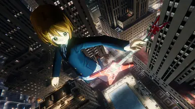 K-ON Yui Hirasawa as Spider-Man at Marvel's Spider-Man Remastered