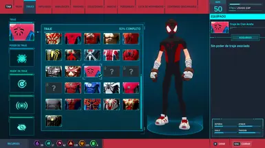 Miles Morales Black T-Red Style in Mangaverse Spider Clan Suit
