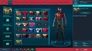 Miles Morales Red Grey Uptown Pride Suit