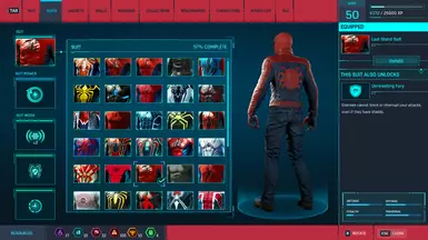 Darker Red Mask + Darker Red &amp; Blue Jacket + Darker Red &amp; Blue Gloves + Blue Jeans + Cleaner Shoes