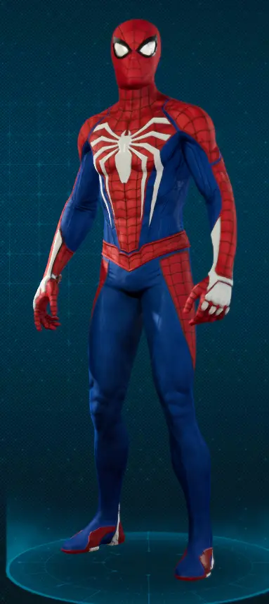 Deep-Blue and Richer Red Advanced Suit at Marvel’s Spider-Man ...