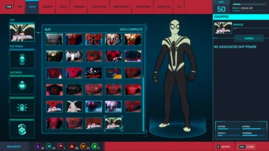 new synthetic symbiote suit