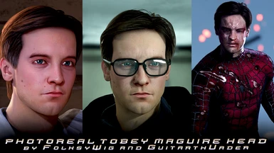 Photoreal Tobey Maguire Head by FolksyWig and GuitarthVader