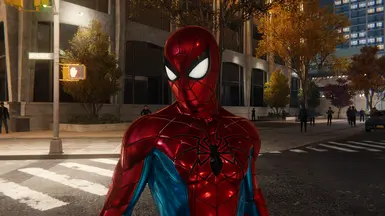 Spider-Man Armor MK IV Suit (White Eyes and No Highlights)