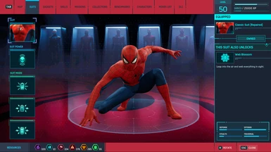 Spider Cave Suit Menu Background UI - ITSV Style