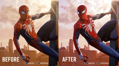 Correct Suit colors (reds and blues) SPIDERMAN 2 colors