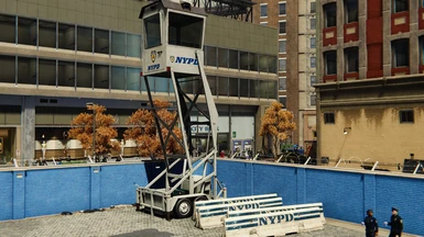 NYPD Watch Tower and Barriers 