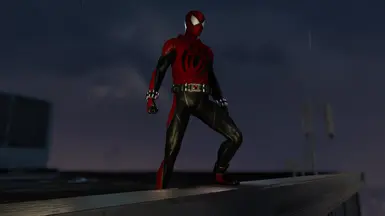 Scarlet Spider Recolor at Marvel's Spider-Man Remastered Nexus