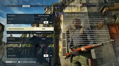 Settings 1: Enable FSR on ultra quality.