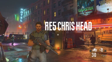 RE5 Chris head for Gun Show
