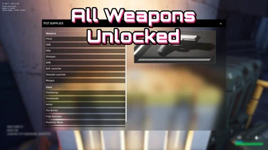 Unlock all weapons Mod
