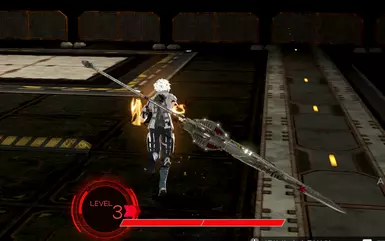 Change the walking motion of the long spear