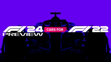 F1 2024 Preview cars for F1 22